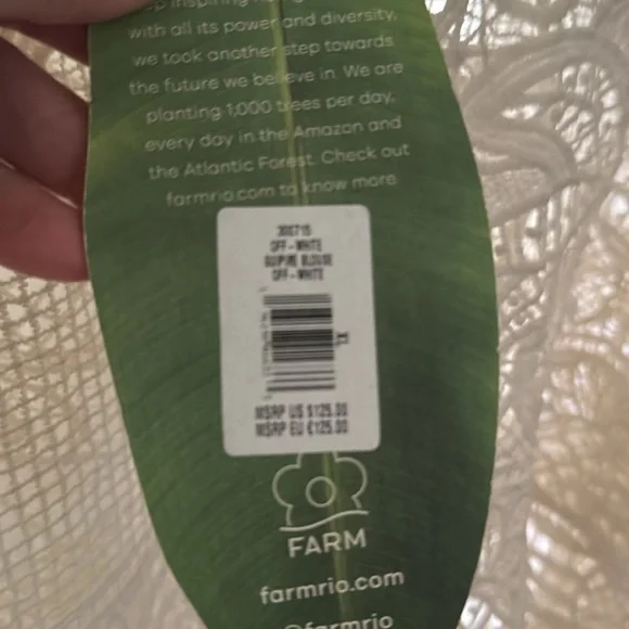 Farm Rio Cropped Lace Blouses NWT 
Size XL
Purchased from Saks - Picture 4 of 4